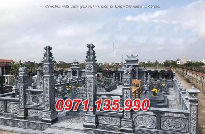 Mẫu nghĩa trang để tro cốt bằng đá đẹp bán tại long an - lăng mộ
